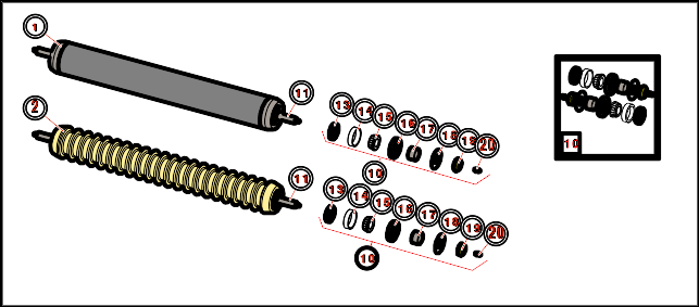 Toro Reelmaster 6500D Rollers