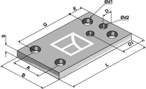 Plate 170x10x100