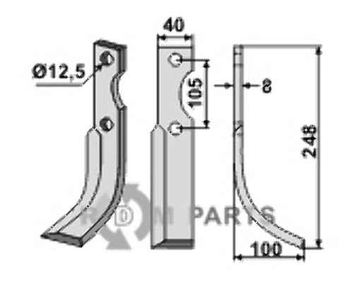 Blade right model