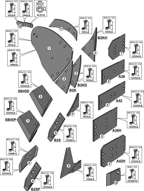 Underplove typ B35
