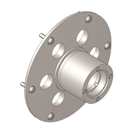 Hub - ring gear with rivets