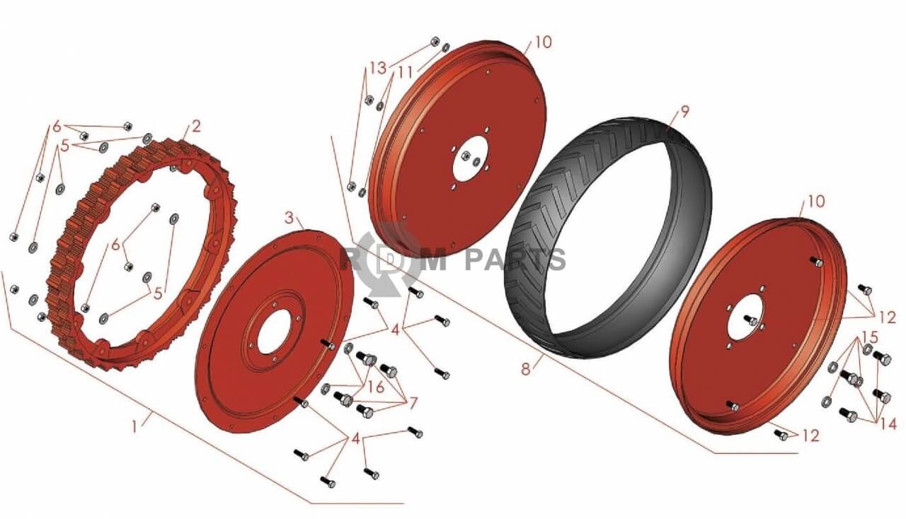 Replacement parts for Jacobsen Blitzer Tires&Wheels