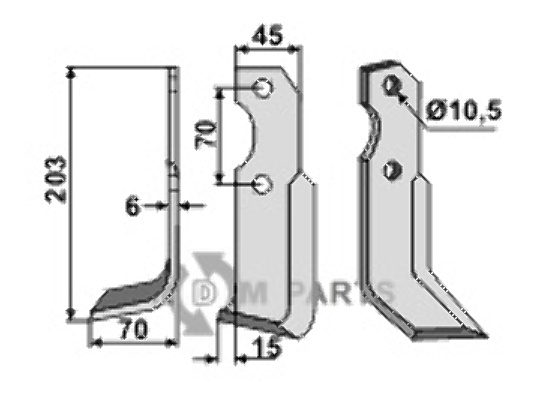 Blade, left model