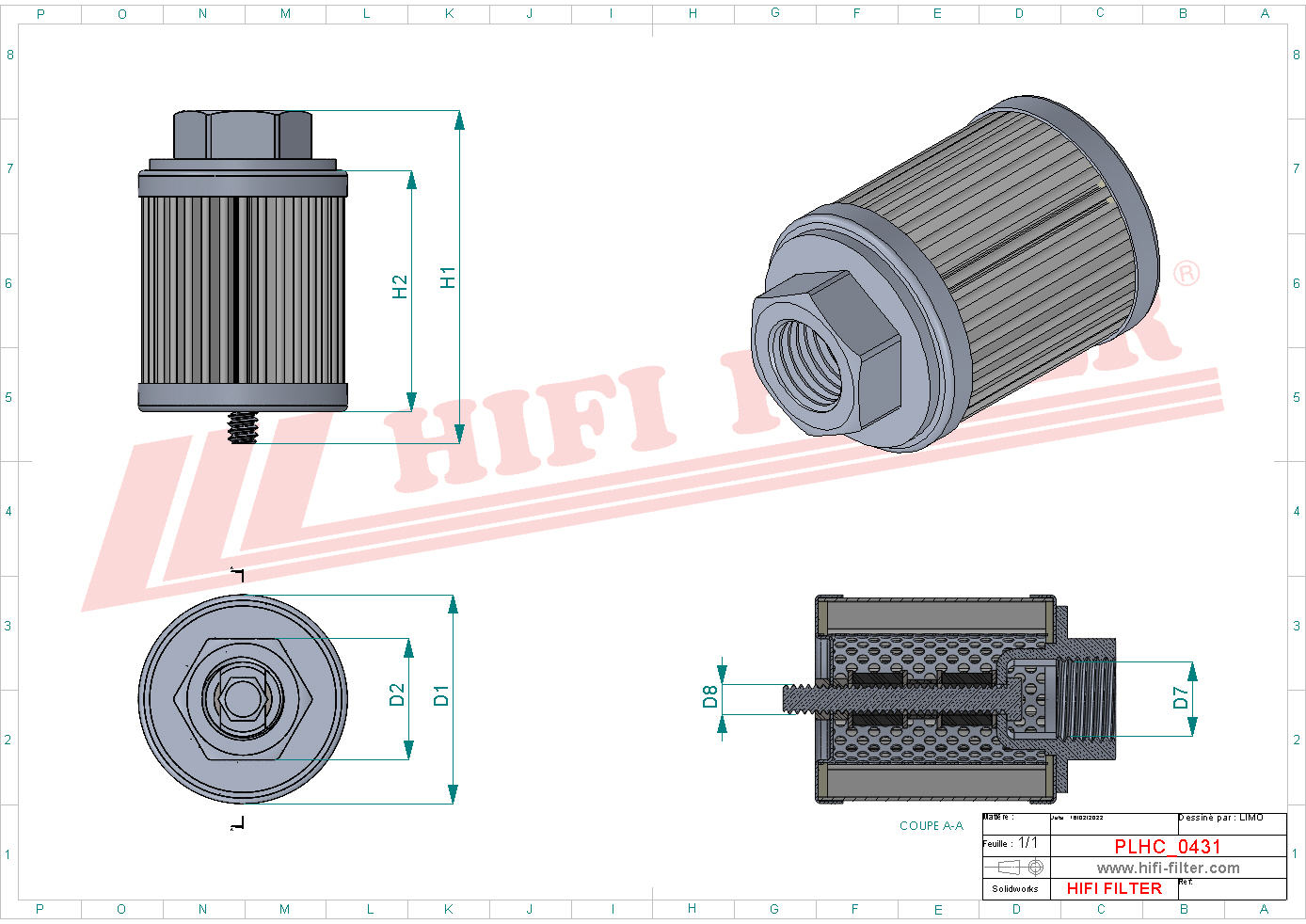 Hydraulic filter passend voor sf hy 18513-magnet