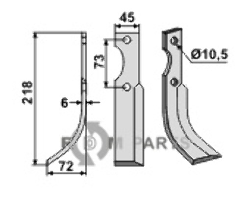 Blade, left model