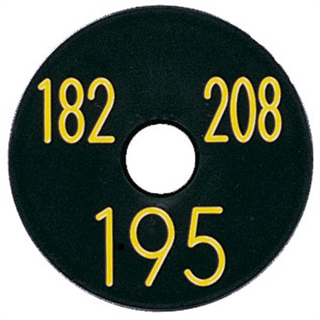 Sprinkler cap yardage marker - 3 numbers