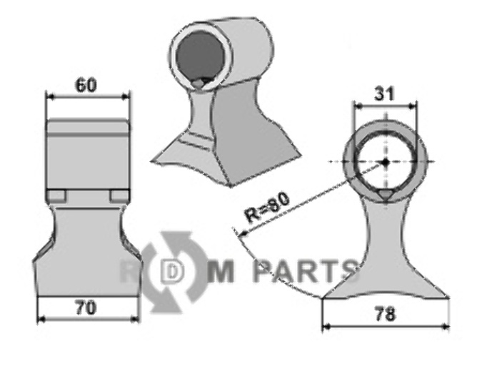 RDM Parts Hamerklepel