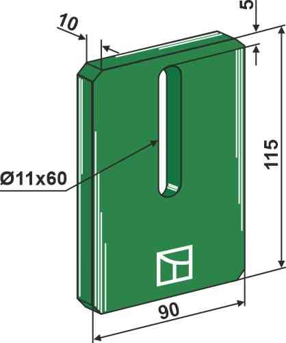 Greenflex plastik afskraber for pakkevalse 53-a103