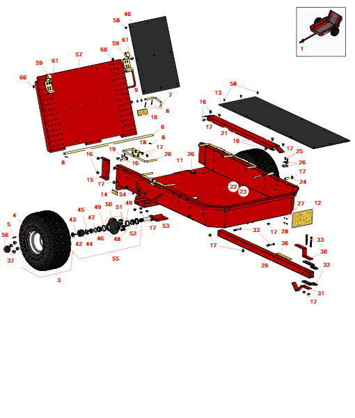Toro Trans Pro 100 trailer - model 04240