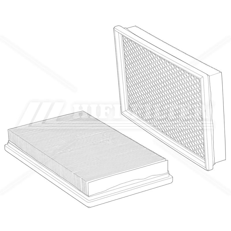 Air filter passend voor sopartex 231154