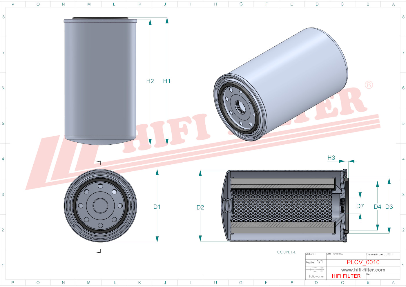 Fuel filter passend voor donaldson p 55-0496