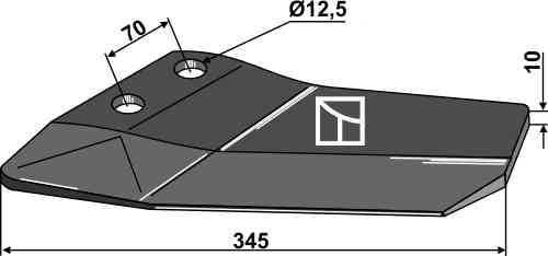 Ersatzflügel - links geeignet für Amazone / BBG XL020