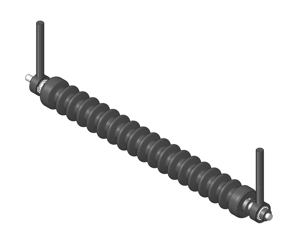 Minuteman rear grooved roller system