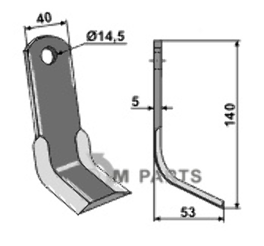 RDM Parts Y-mes passend voor Lipco 600023