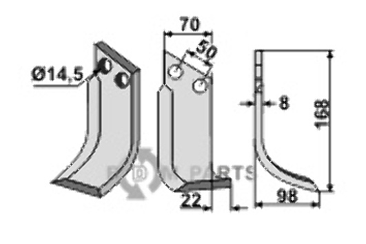 Blade right model