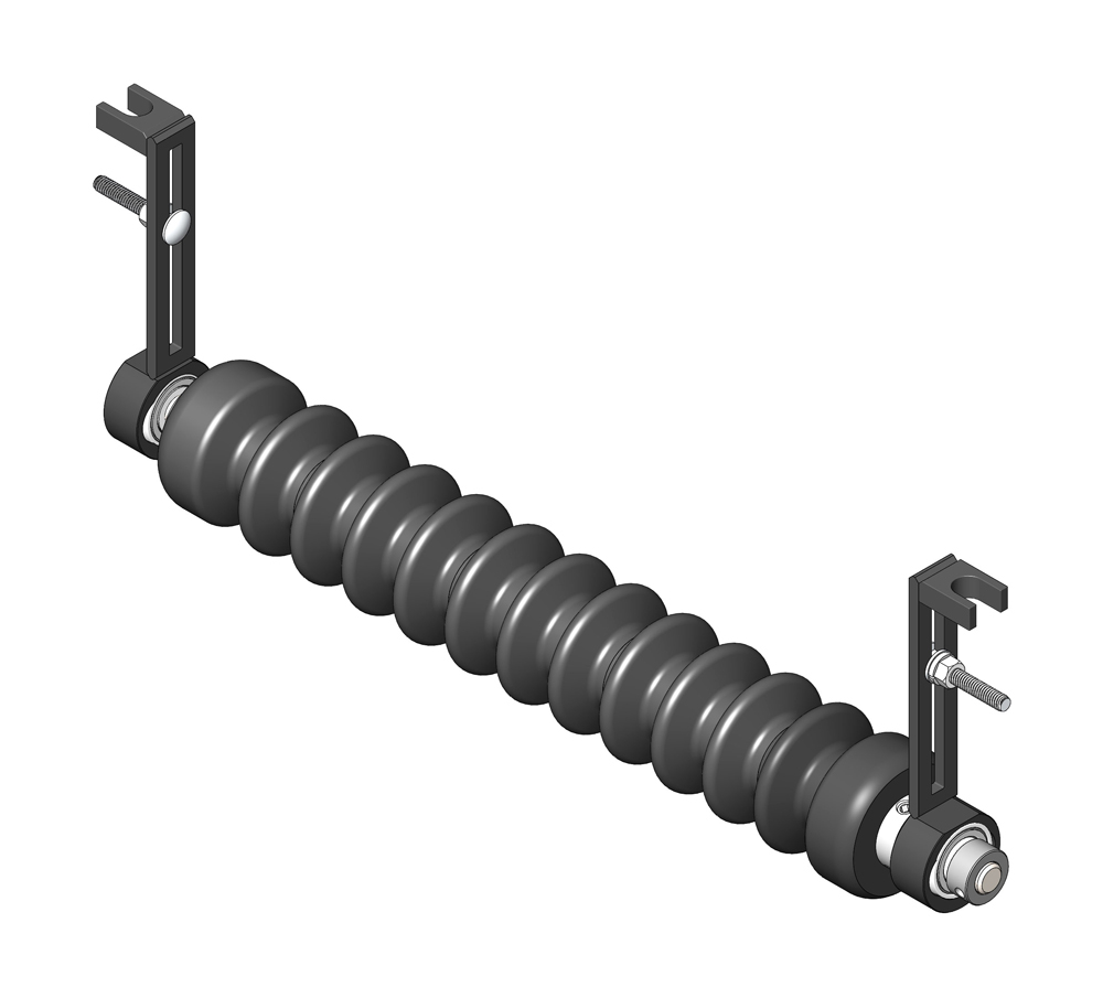Minuteman front 18" grooved roller system