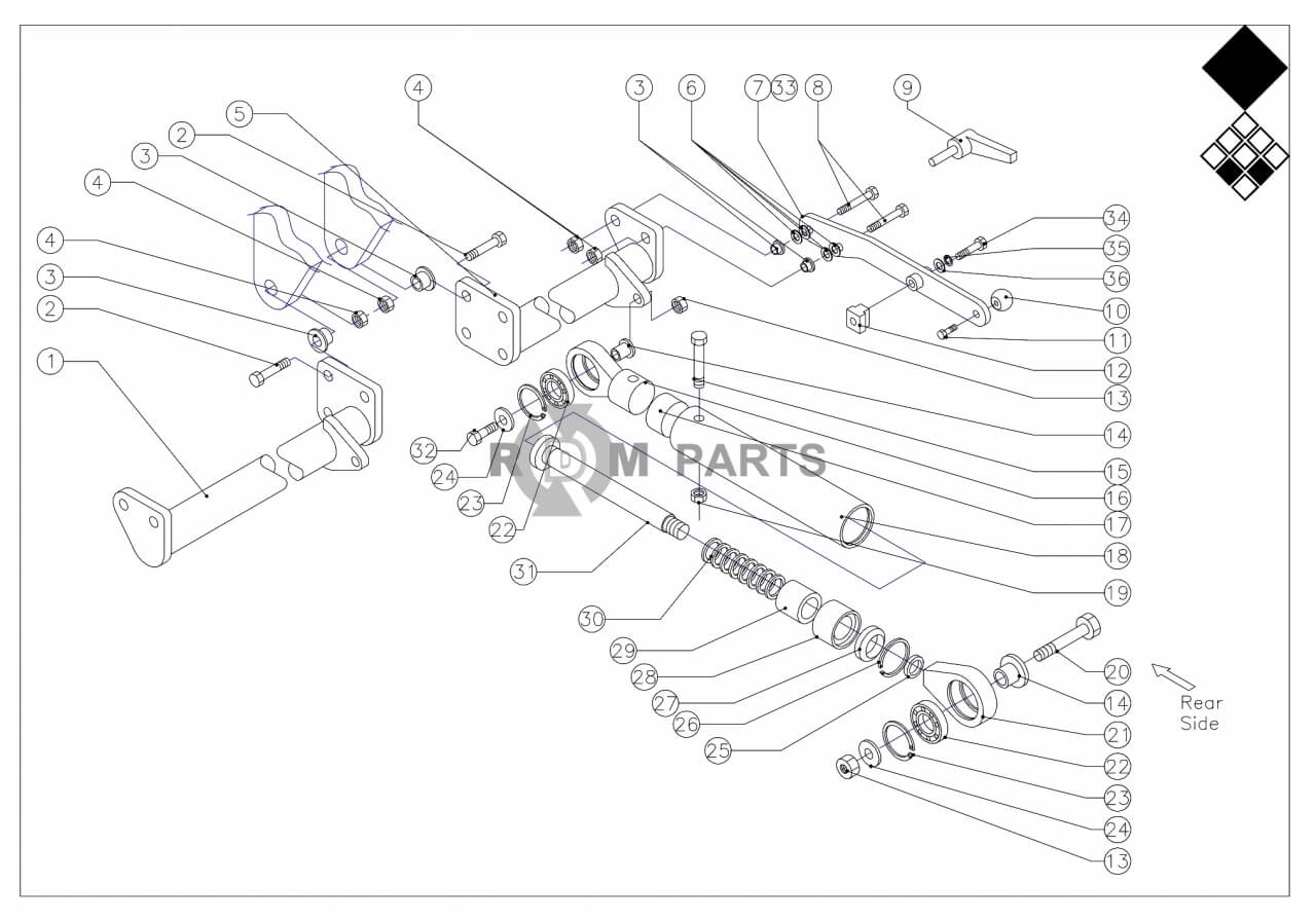 Replacement parts for VD7215 Veerdemper