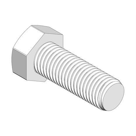 Bolt - hex hd M16-2.0 x 45