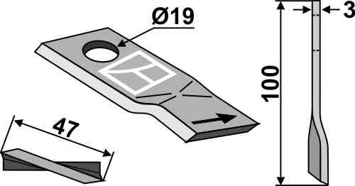 Cyclomesje passend voor Niemeyer 570413 Cyclomesje passend voor Niemeyer 570413