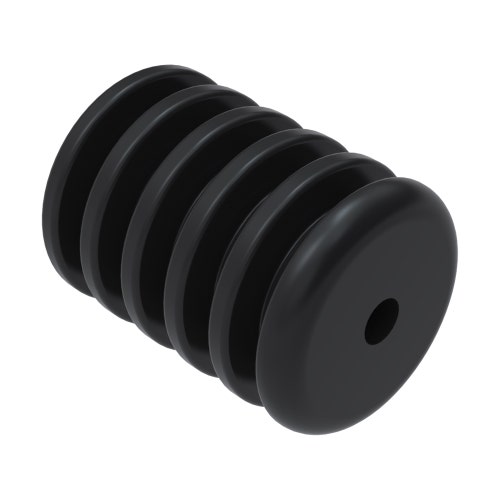 Roller section - 3.5 uhmw grooved