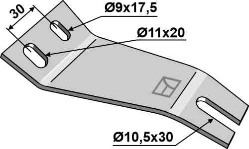 Cleaner - right fitting for John Deere LCA72852