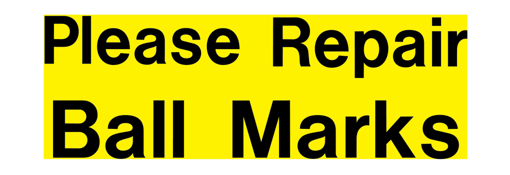 Decal - ball marks yellow/black