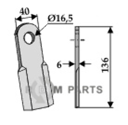 RDM Parts Gerades Messer