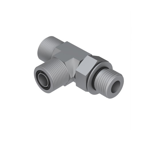 Hydraulic fitting - run tee