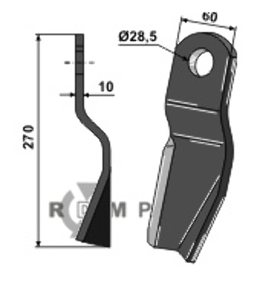 RDM Parts Flail - right