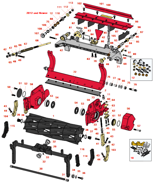 Toro Reelmaster 6500d dpa cutting unit - models 03863 & 03864