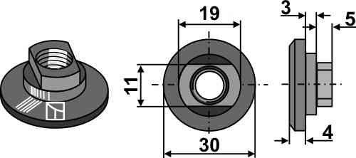 Mutter M10x1,5