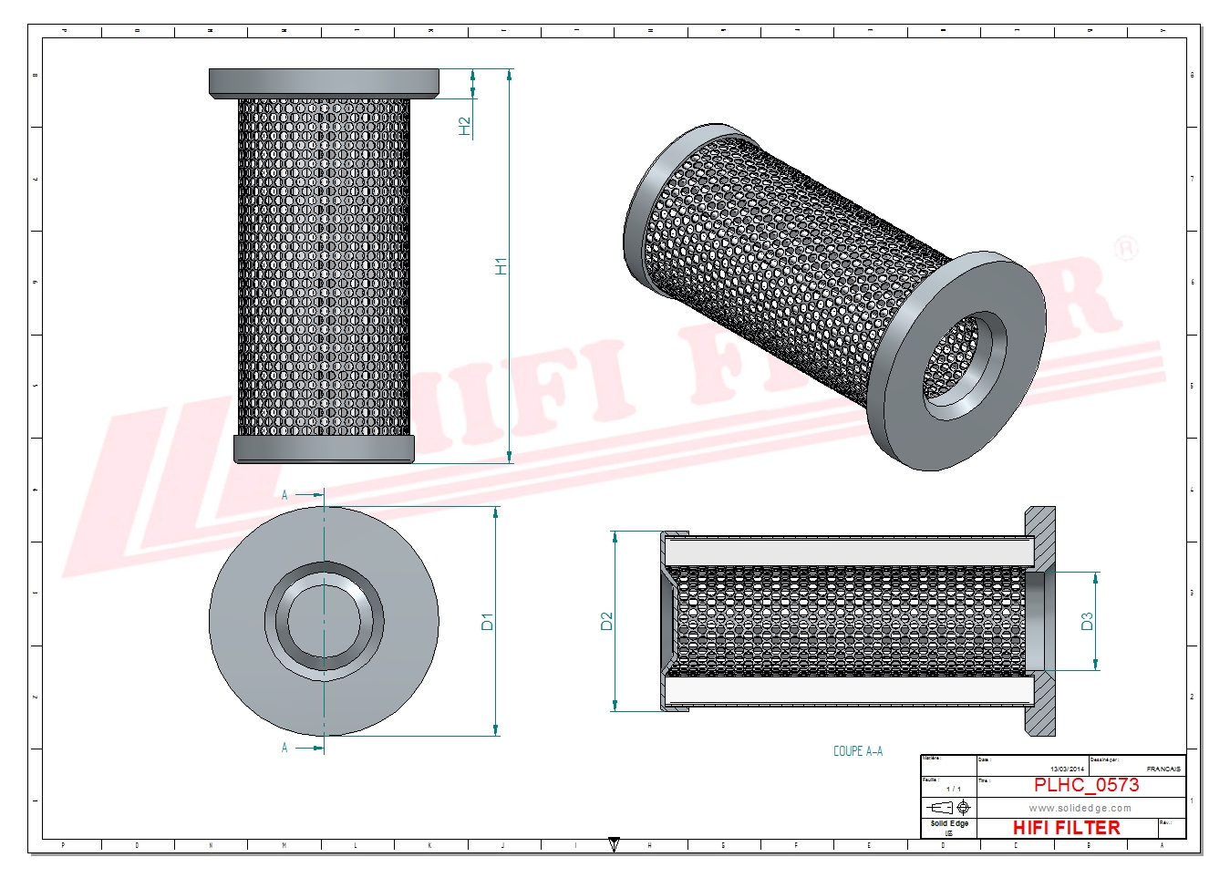 Hydraulic filter passend voor lonking yqx100-803