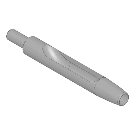 Alloy machined side-eject tine - .375mt x 5.000l x .535od