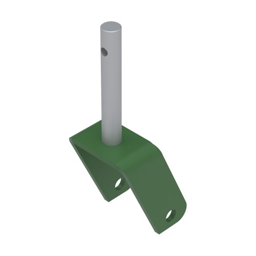 Caster fork - 8 semi-pneu