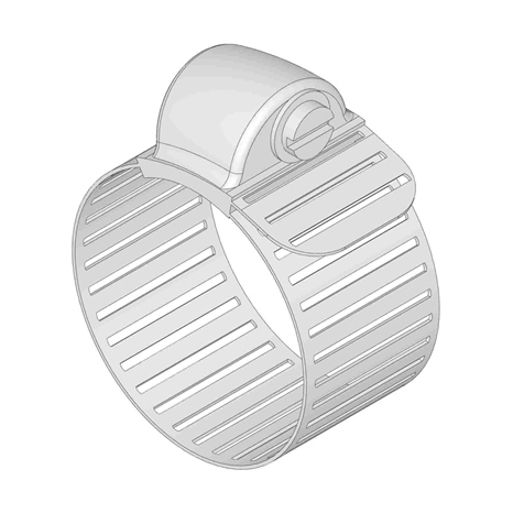 Clamp - worm - 1/4 - stainless