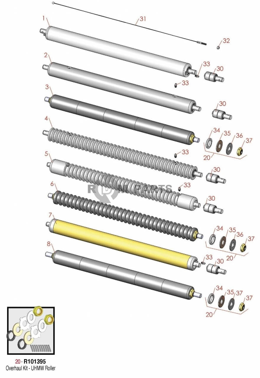 Replacement parts for John Deere 2500,2500A, 2500B, 2500E & 2500E Hybrid