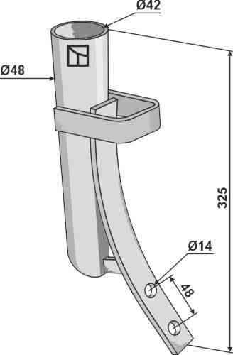 Slurry injection pipe Ø48