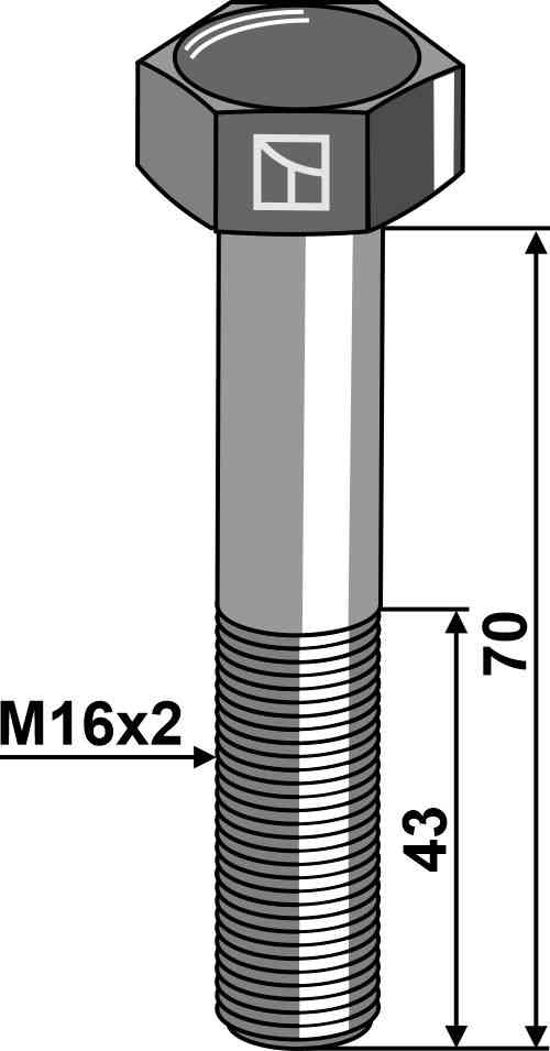 Sechskantschraube M16 ohne Mutter Sechskantschraube M16 ohne Mutter
