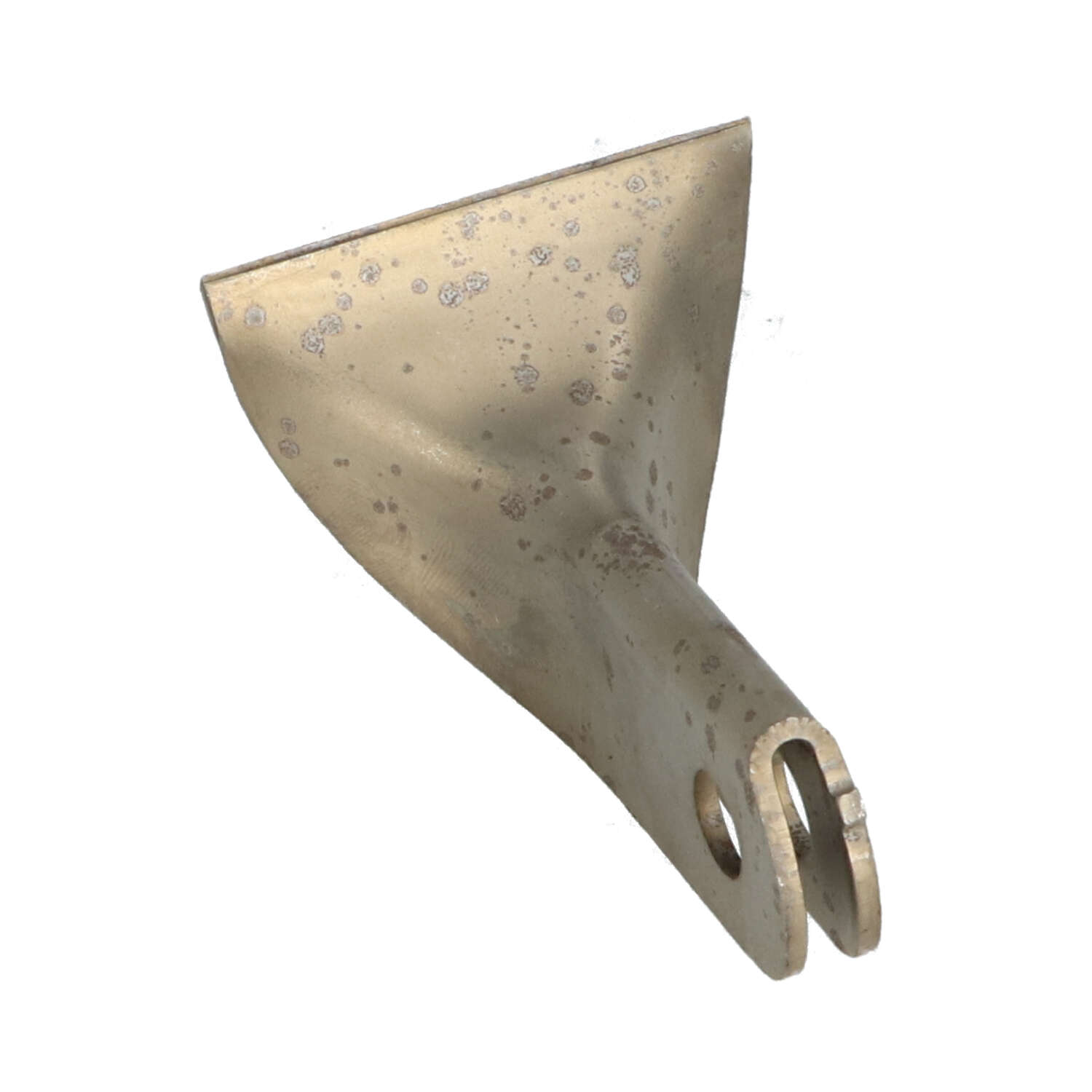 Gebogen klepelmes met rond gat (3mm dikte)