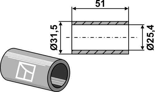 Reduction bush for top hook balls