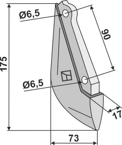 Metal seed share fitting for Nodet H 195