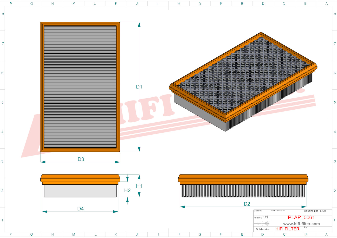 Air filter passend voor mann c 33017