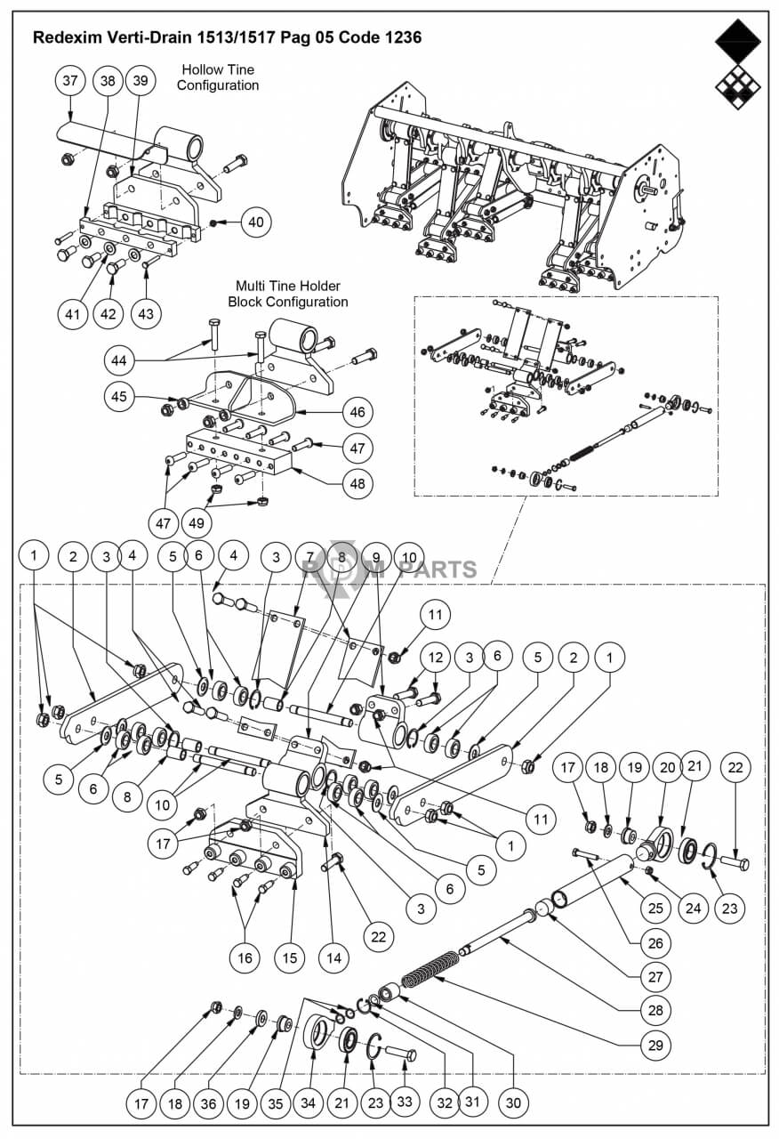 Replacement parts for VD1513 Penhouder en Veerdemper