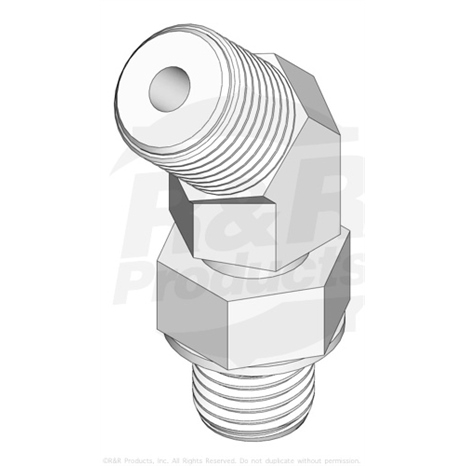 Hydraulic fitting - 45 deg