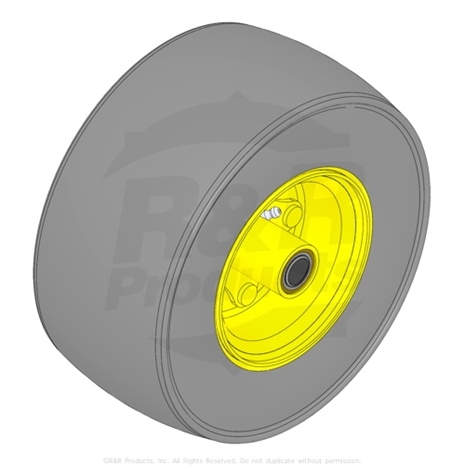 Rad kpl. mit Felge 9x3.5-4 smooth