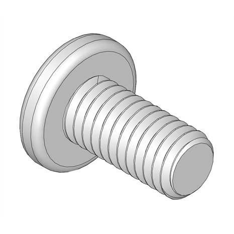 Screw - 3/8-16x3/4 zinc pan phillips mach