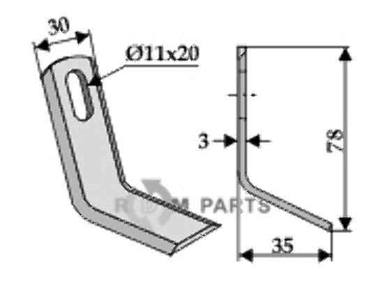 RDM Parts Y-kniv
