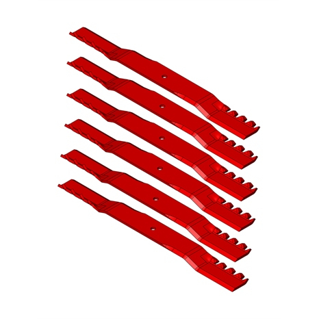 Mower blade kit - gator mulching set/6