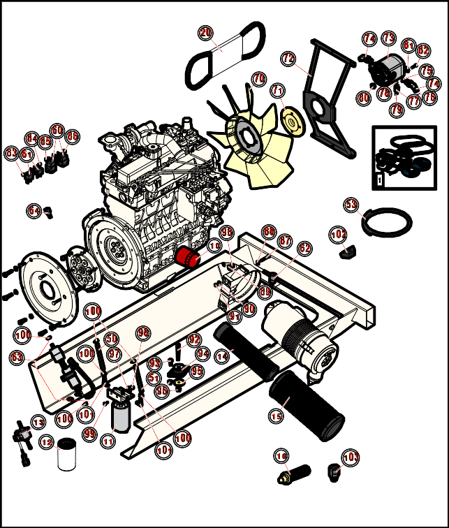 Toro Groundsmaster 4010-D Engine