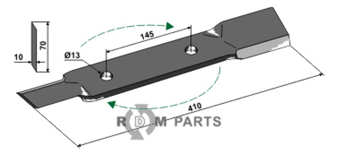 RDM Parts Messer - rechte Ausführung